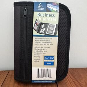 Plan Ahead Business Organizer Planner Small Blk Calendar  Note Pad NWT Tools
